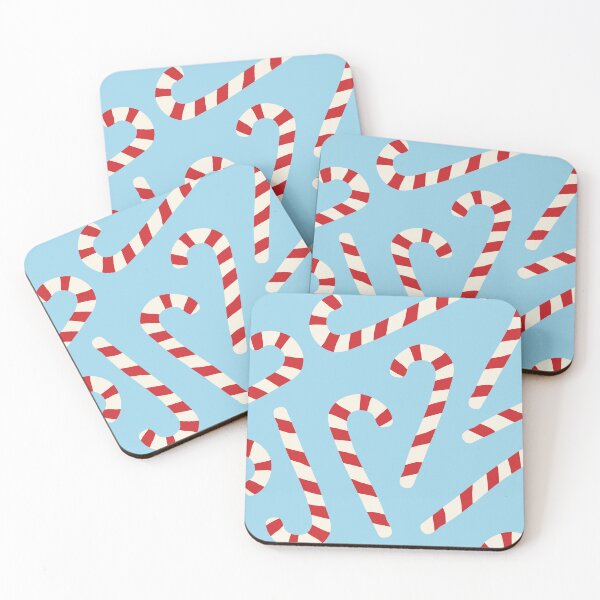 Item preview, Cute Candy Canes in Ice Blue designed and sold by YesterdayColl.