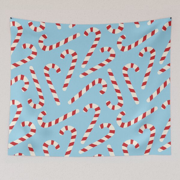 Item preview, Cute Candy Canes in Ice Blue designed and sold by YesterdayColl.