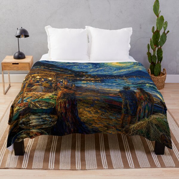 Artikelvorschau, Starry Tropical Night Market by the Sea entworfen und verkauft von GutyzDesignsES.