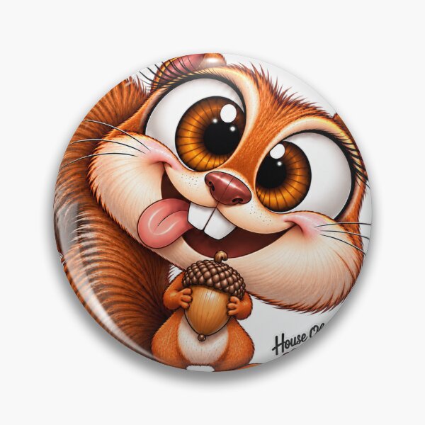 Item preview, Smile at someone Nutty the Squirrel designed and sold by HouseOfChestnut.