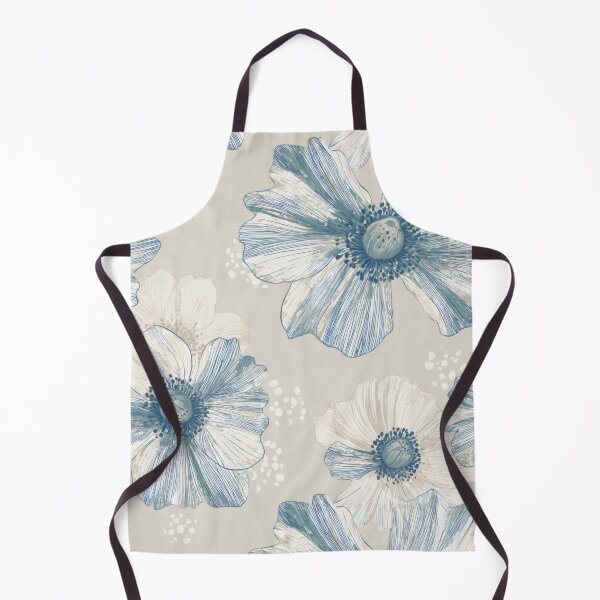 Item preview, Indigo Anemones Fine Engraving designed and sold by ArtfulAdv.