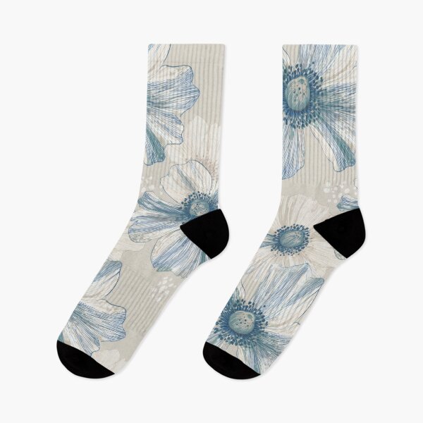 Item preview, Indigo Anemones Fine Engraving designed and sold by ArtfulAdv.