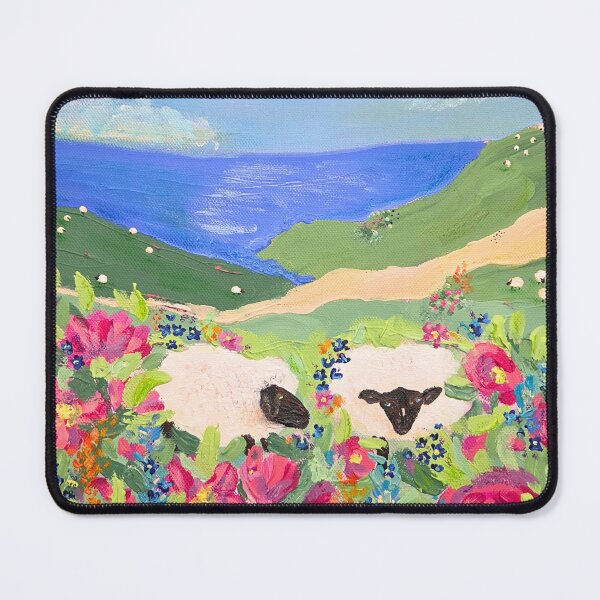 Item preview, Two Sheep Hidden in Flowers on an Irish Hillside designed and sold by Ingrid Poole.