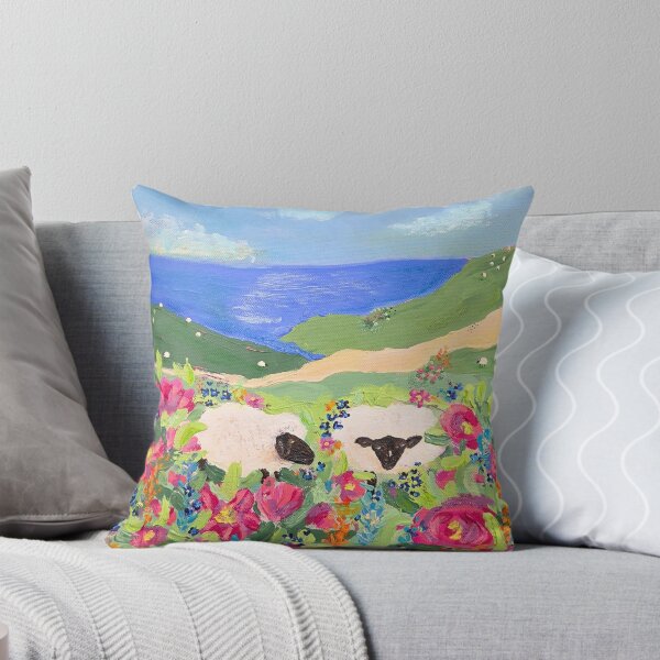 Item preview, Two Sheep Hidden in Flowers on an Irish Hillside designed and sold by Ingrid Poole.