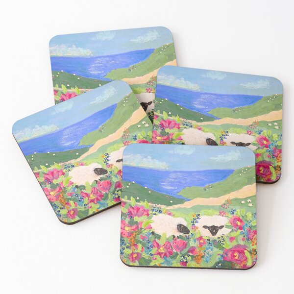 Item preview, Two Sheep Hidden in Flowers on an Irish Hillside designed and sold by Ingrid Poole.