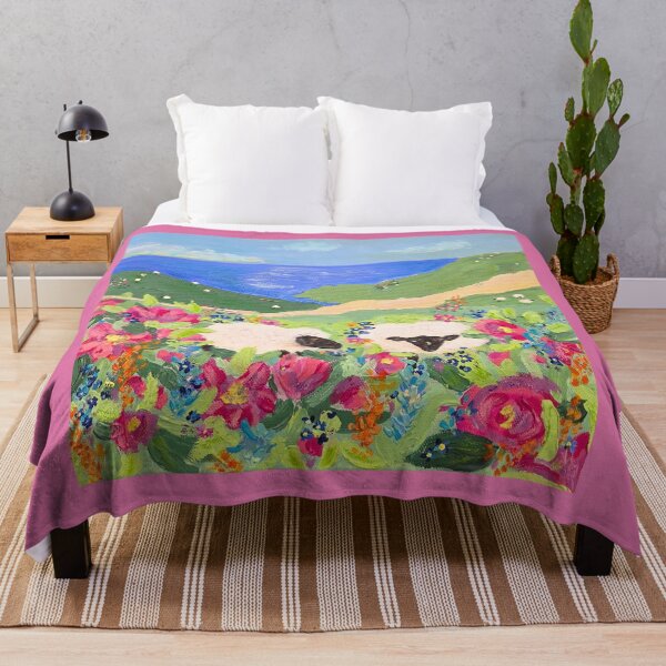 Item preview, Two Sheep Hidden in Flowers on an Irish Hillside designed and sold by Ingrid Poole.