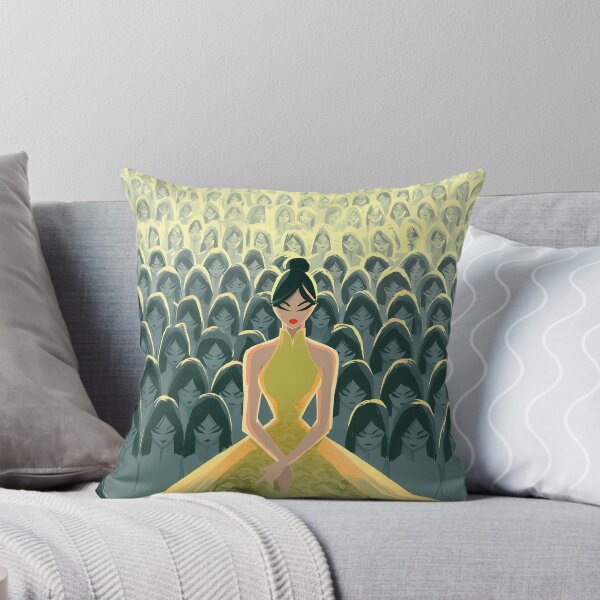 Item preview, Yellow Dress Woman Crowd Stylized Art designed and sold by Lunat1kk.