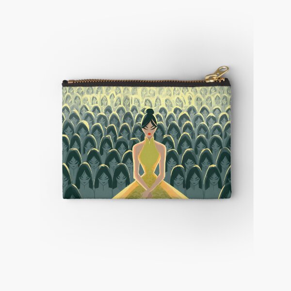 Item preview, Yellow Dress Woman Crowd Stylized Art designed and sold by Lunat1kk.