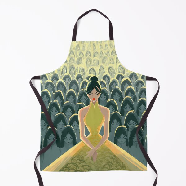 Item preview, Yellow Dress Woman Crowd Stylized Art designed and sold by Lunat1kk.