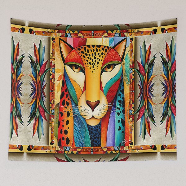 Item preview, A 439 Colorful Leopard Portrait designed and sold by Infopreneur1231.