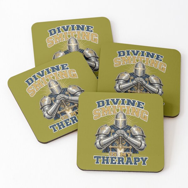 Item preview, Divine Smiting Is My Therapy Paladin Knight Tabletop RPG designed and sold by Dice_Goblin_Studio.