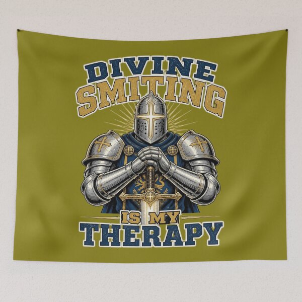 Item preview, Divine Smiting Is My Therapy Paladin Knight Tabletop RPG designed and sold by Dice_Goblin_Studio.