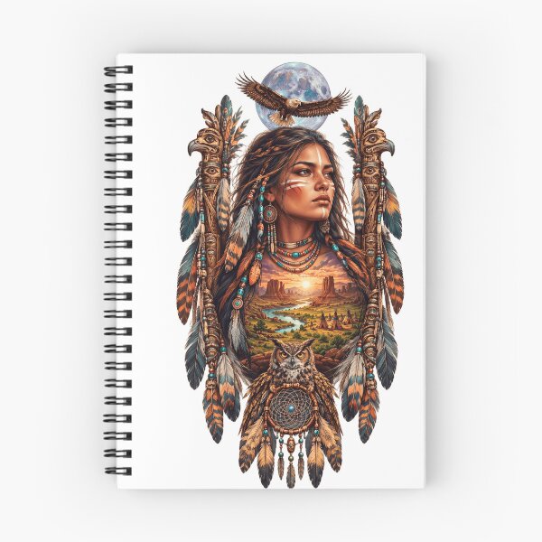 Item preview, Spirit of the Canyon Native American Woman & Eagle Fantasy Art designed and sold by VALKYRAART53.