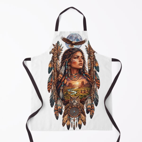 Item preview, Spirit of the Canyon Native American Woman & Eagle Fantasy Art designed and sold by VALKYRAART53.