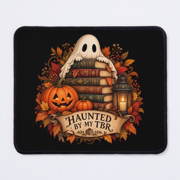 Item preview, Haunted by My TBR – Cozy Autumn Bookish Design designed and sold by Scarlett-Goods.