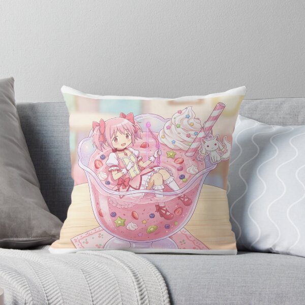 Aperçu de l'œuvre Madoka dans une adorable boisson rose créée et vendue par Magimel.