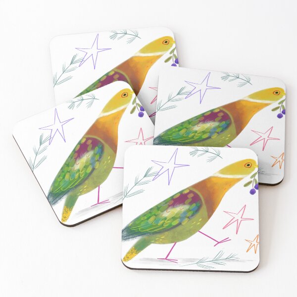 Item preview, Colorful Bird with Berries and Stars designed and sold by Drsadle39l.
