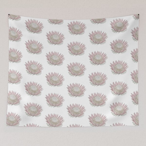Item preview, Pink Protea Sticker | Single Bloom Die Cut Sticker | Fine Line Botanical Decal | Aesthetic Tropical Flower Sticker designed and sold by FineLineBotanical .