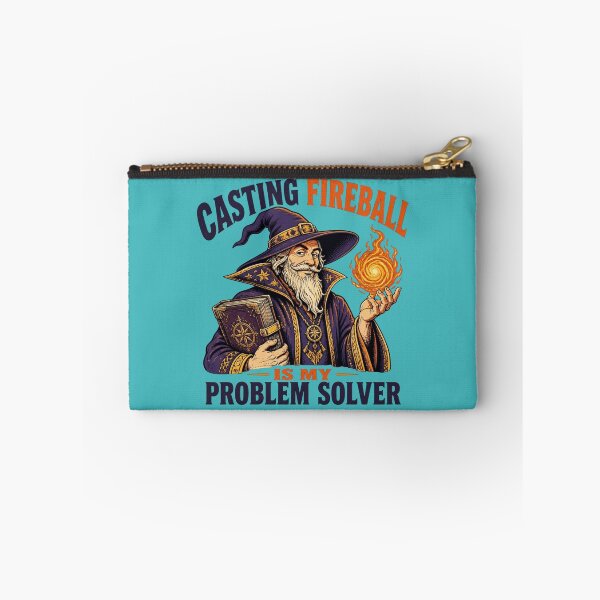 Item preview, Casting Fireball Is My Problem Solver Wizard Tabletop RPG designed and sold by Dice_Goblin_Studio.