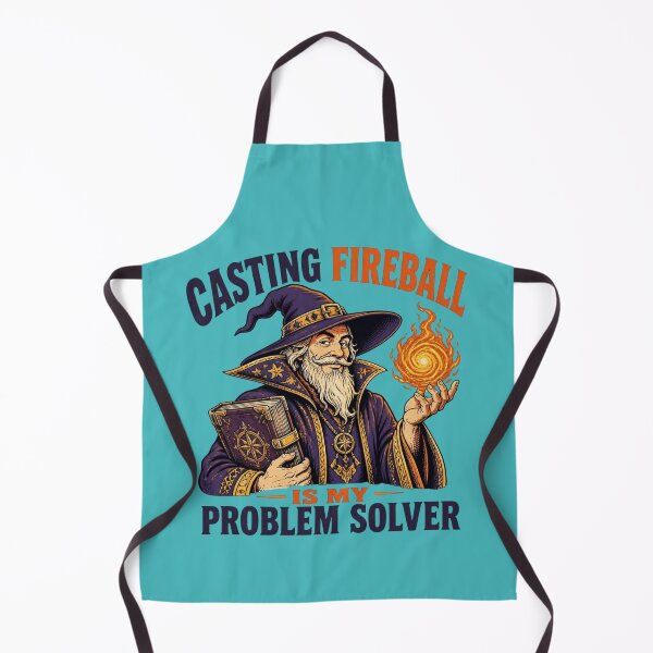 Item preview, Casting Fireball Is My Problem Solver Wizard Tabletop RPG designed and sold by Dice_Goblin_Studio.