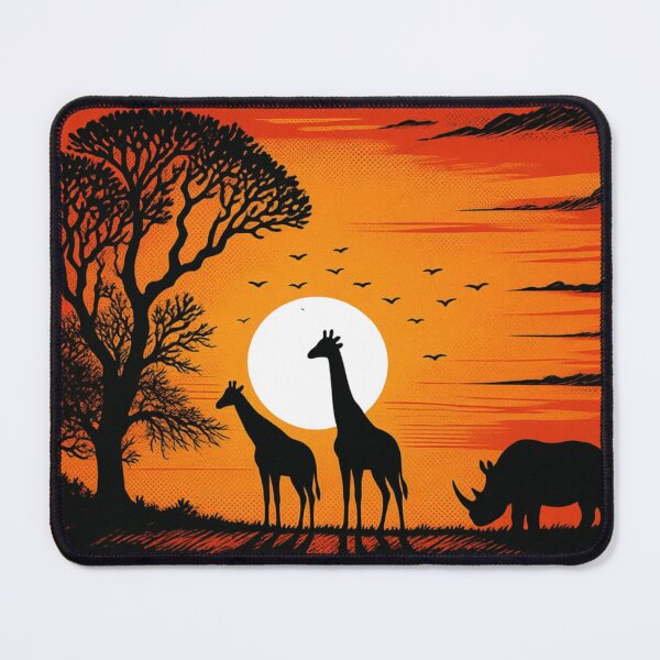 Item preview, Serengeti Silhouettes at Sunset designed and sold by BlueBerry45.