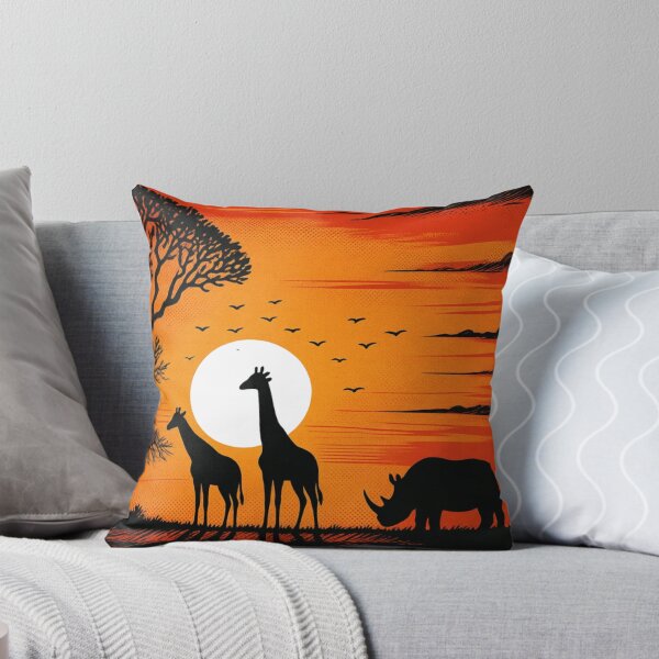 Item preview, Serengeti Silhouettes at Sunset designed and sold by BlueBerry45.
