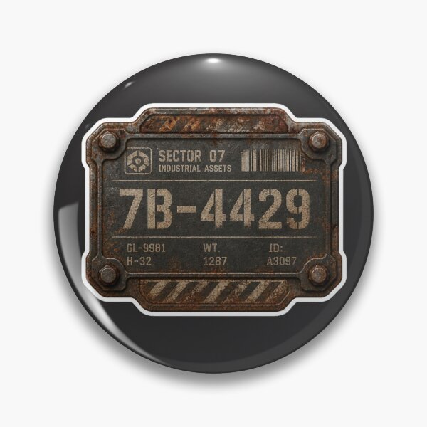 Item preview, Industrial Sci-Fi Metal Plate 7B-4429 designed and sold by MargaretPolanco.