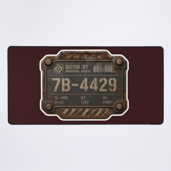 Item preview, Industrial Sci-Fi Metal Plate 7B-4429 designed and sold by MargaretPolanco.