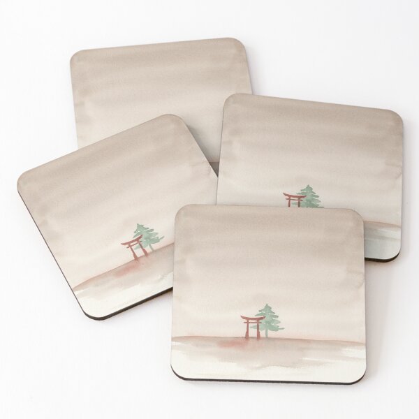 Item preview, Vintage Watercolor Minimalist Torii Gate Japanese Art Vector designed and sold by Shutter-Dragon.