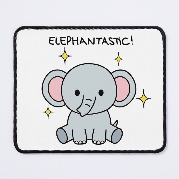 Item preview, ELEPHANTASTIC! Cute Elephant Design For Shirts & Stickers Funny Animal Puns designed and sold by Stocksjohn.
