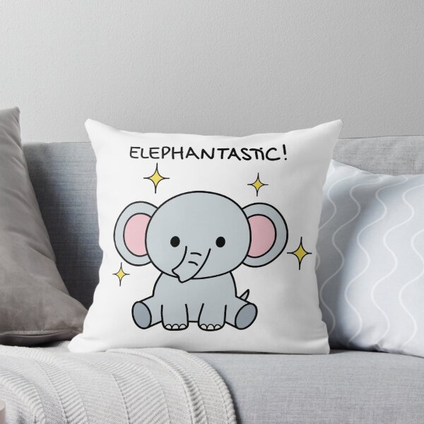 Item preview, ELEPHANTASTIC! Cute Elephant Design For Shirts & Stickers Funny Animal Puns designed and sold by Stocksjohn.