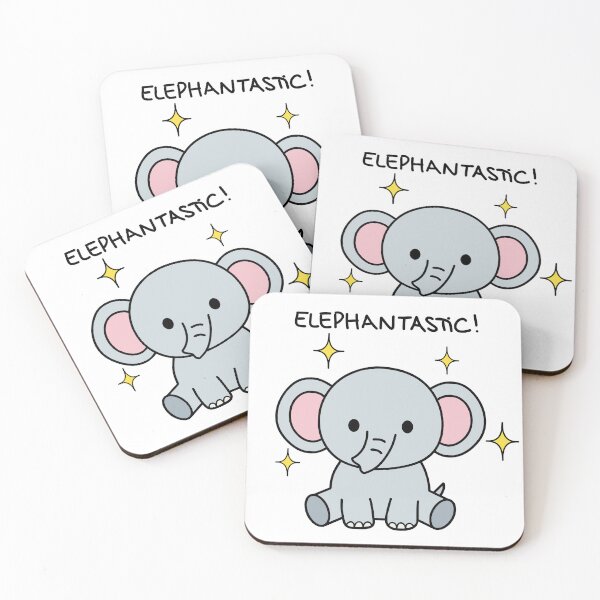 Item preview, ELEPHANTASTIC! Cute Elephant Design For Shirts & Stickers Funny Animal Puns designed and sold by Stocksjohn.