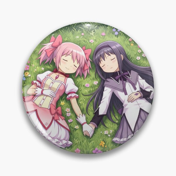 Item preview, Madoka and Homura Lying in Garden designed and sold by Magimel.
