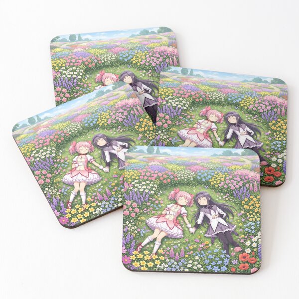 Item preview, Madoka and Homura Lying in Garden designed and sold by Magimel.