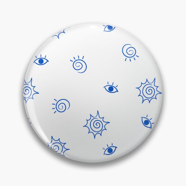 Item preview, Mystical Blue Sun and Evil Eye Doodle Pattern designed and sold by Vision Crafted.