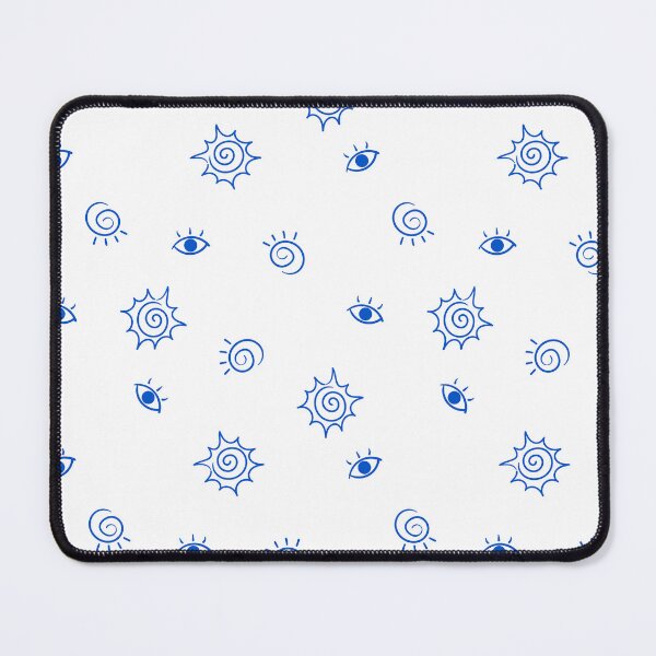 Item preview, Mystical Blue Sun and Evil Eye Doodle Pattern designed and sold by Vision Crafted.