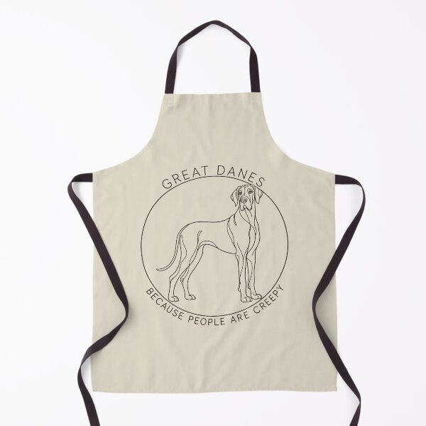 Item preview, Great Danes Because People Are Creepy Minimalist Dog Line Art designed and sold by AmiGraph.