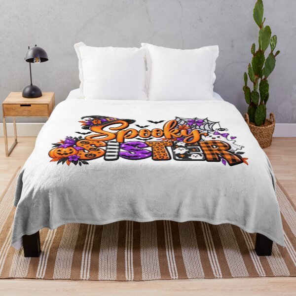 Item preview, Spooky Sister Halloween, Cute Witchy Pumpkin & Ghost Design, Halloween lovers designed and sold by adarth.
