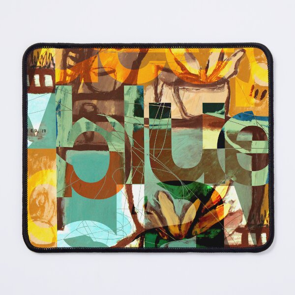 Item preview, Deep Blue Day Collage Art designed and sold by Lifer Art and Design.