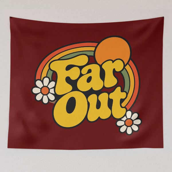 Item preview, Retro Far Out 70s Rainbow Daisy Graphic designed and sold by Far Out Goods.