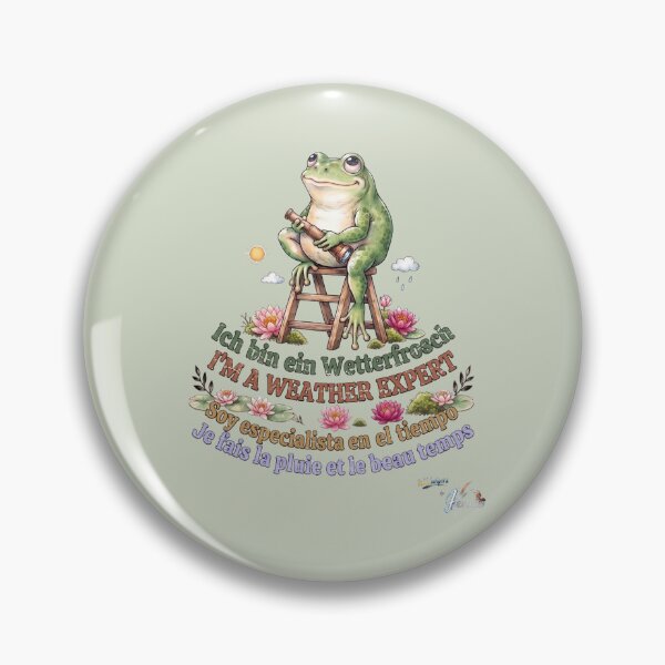 Item preview, WILDWISERS by HERMIE: Frog - I'm a weather expert designed and sold by HERMIE-design.