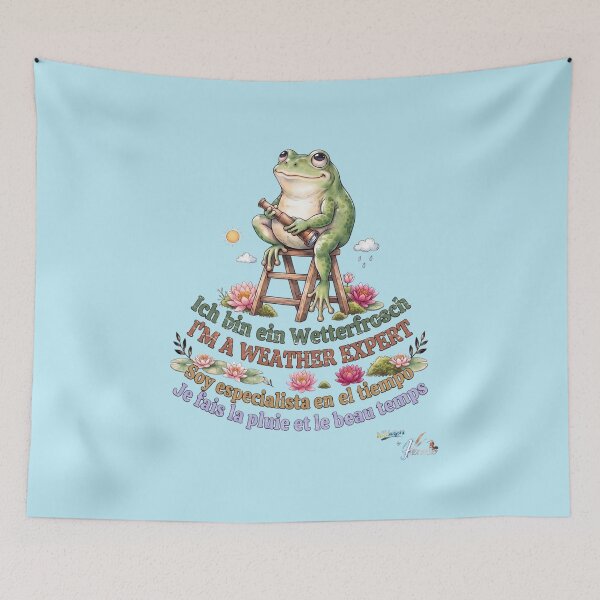 Item preview, WILDWISERS by HERMIE: Frog - I'm a weather expert designed and sold by HERMIE-design.
