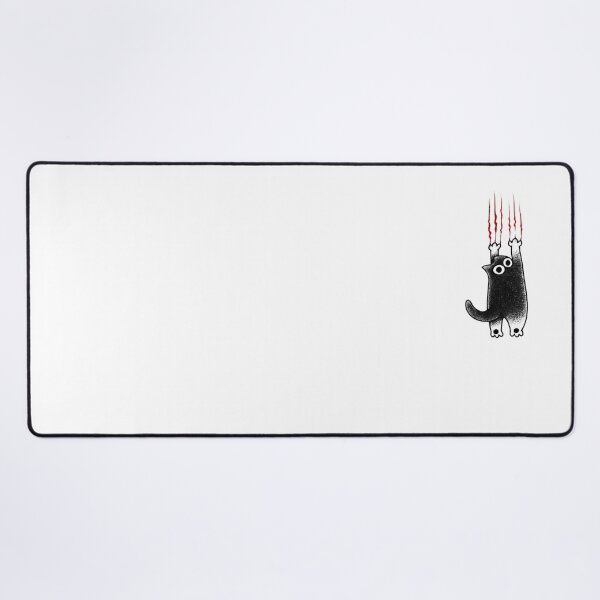 Item preview, Funny Black Cat Hanging On Claws – Cute Spooky Cat Halloween Design designed and sold by anemiche.