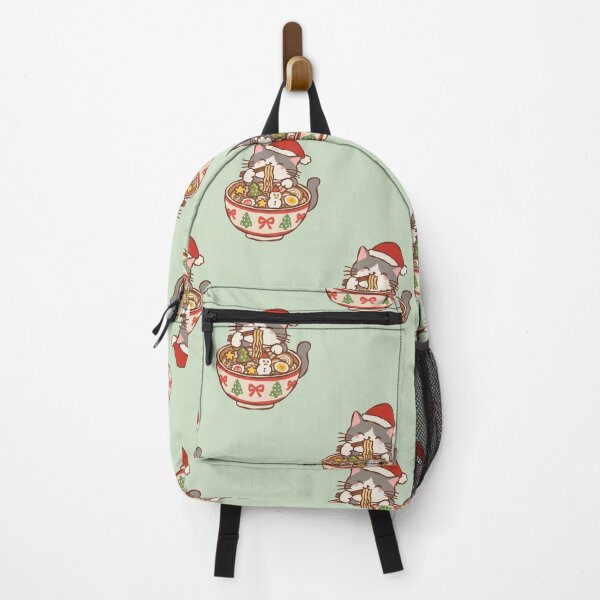 Item preview, Cat Ramen Christmas – Cute Kawaii Christmas Cat Eating Ramen Noodles designed and sold by mimiandjasstudio.