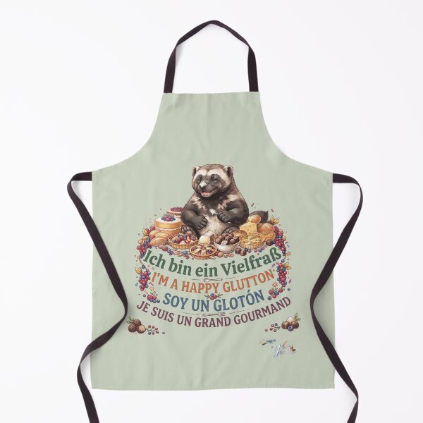 Item preview, WILDWISERS by HERMIE: Racoon / Wolverine - I'm a happy glutton designed and sold by HERMIE-design.