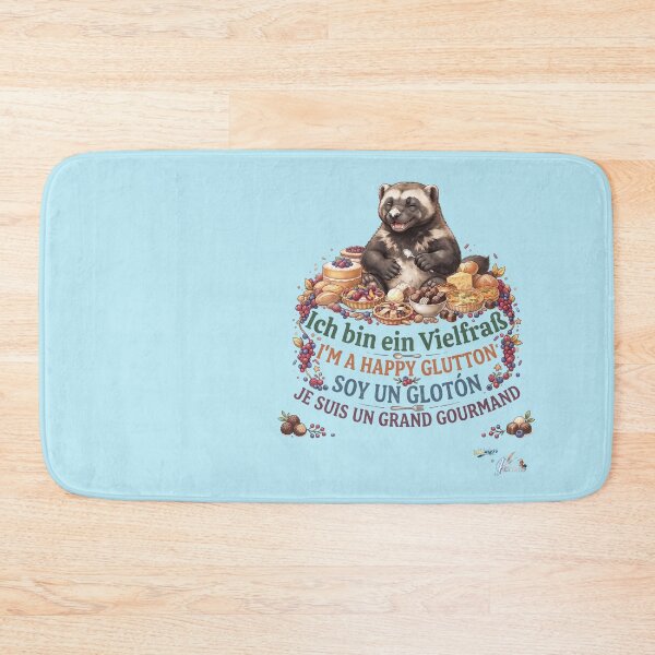 Item preview, WILDWISERS by HERMIE: Racoon / Wolverine - I'm a happy glutton designed and sold by HERMIE-design.