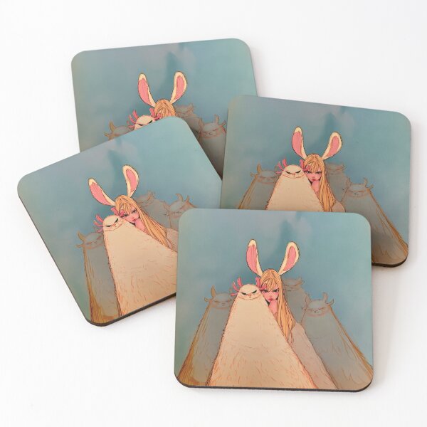 Item preview, Bunny Ears Anime Girl Fluffy Creature Monsters Art designed and sold by Lunat1kk.