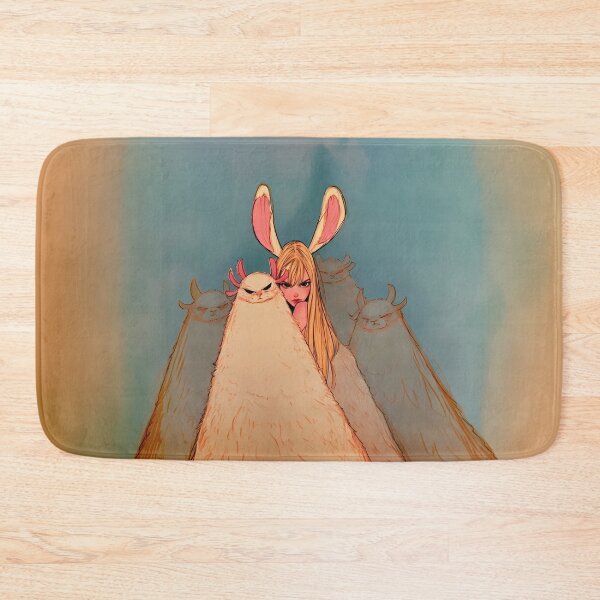 Item preview, Bunny Ears Anime Girl Fluffy Creature Monsters Art designed and sold by Lunat1kk.