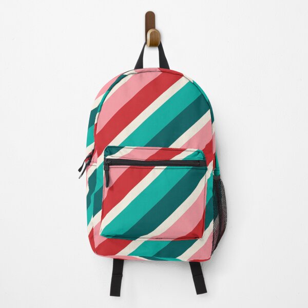Item preview, Retro Diagonal Christmas Candy Stripe designed and sold by YesterdayColl.
