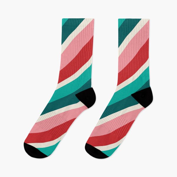 Item preview, Retro Diagonal Christmas Candy Stripe designed and sold by YesterdayColl.